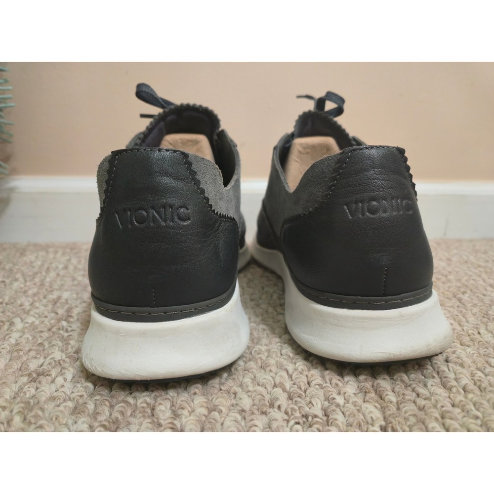 Vionic Taylor Sneakers Womens 12W Gray Suede Oxford Lace Up Orthotic Comfort - Picture 5 of 10